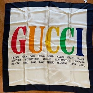 Gucci silk scarf *sold